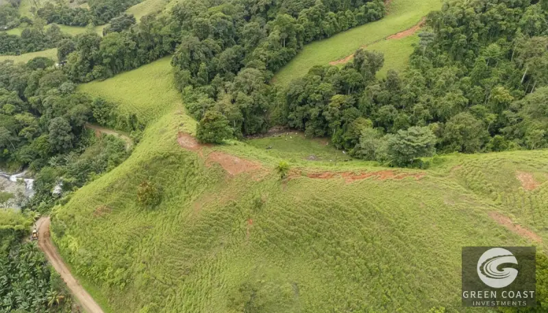 52-Acre Riverfront Farm by Eco-Chontales Waterfall with Panoramic Mountain Views — view 2, Barú, Pérez Zeledón, Costa Rica