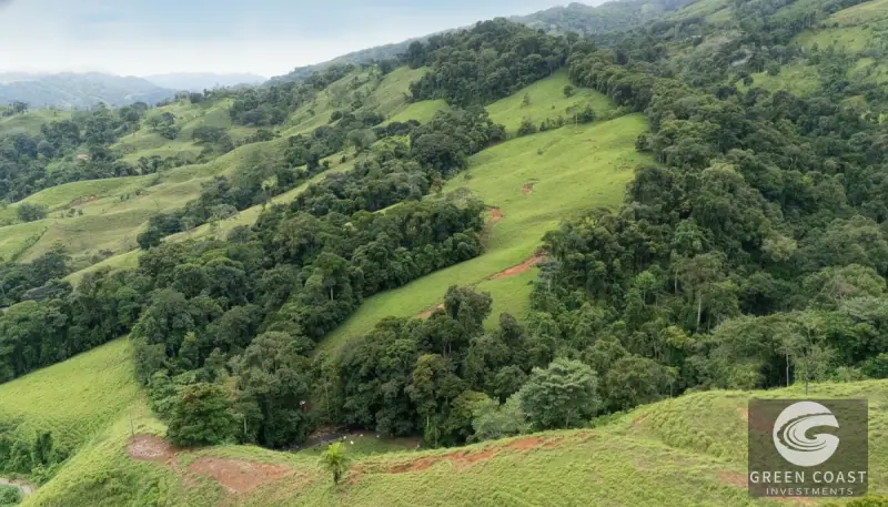 52-Acre Riverfront Farm by Eco-Chontales Waterfall with Panoramic Mountain Views — view 5, Barú, Pérez Zeledón, Costa Rica