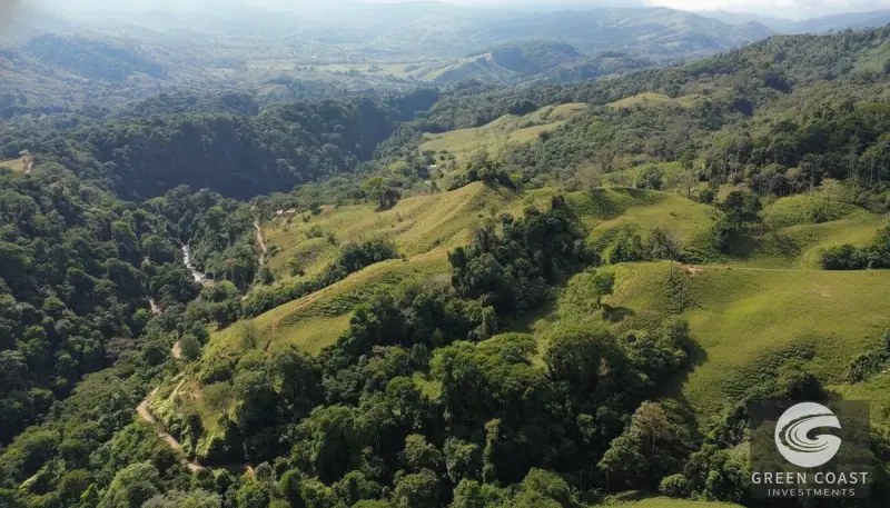 111-Acre Mountain Farm Near Eco-Chontales Waterfall with River Frontage and Panoramic Views — view 2, Barú, Pérez Zeledón, Costa Rica