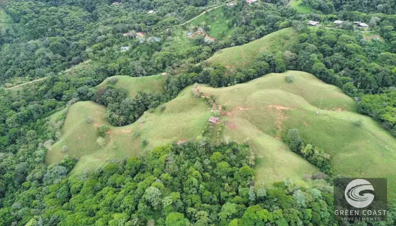 42-Acre Platanillo Mountain Farm with Ocean-View Ridges and Development-Ready Pastures — view 2, Barú, Pérez Zeledón, Costa Rica