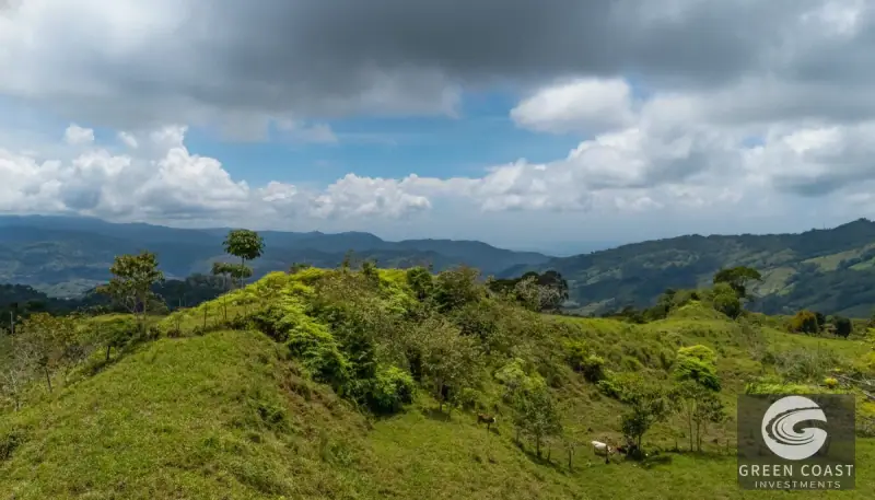 7-Acre Ocean-View Mountain Lot with Natural Spring in Pérez Zeledón — view 2, Pérez Zeledón, Costa Rica