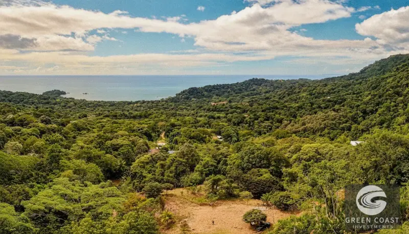 5-Acre Dominicalito Hills Ocean View Estate: Luxury Development Land with Natural Waterfall — view 2, Dominicalito, Osa, Costa Rica