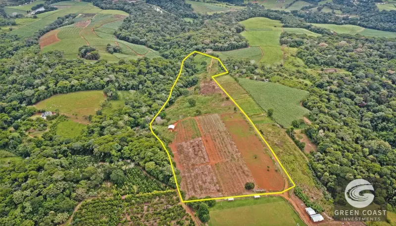8-Hectare Fertile Farm Near San Isidro with River Access and Stunning Chirripó Views — view 1, San Isidro de El General, Pérez Zeledón, Costa Rica
