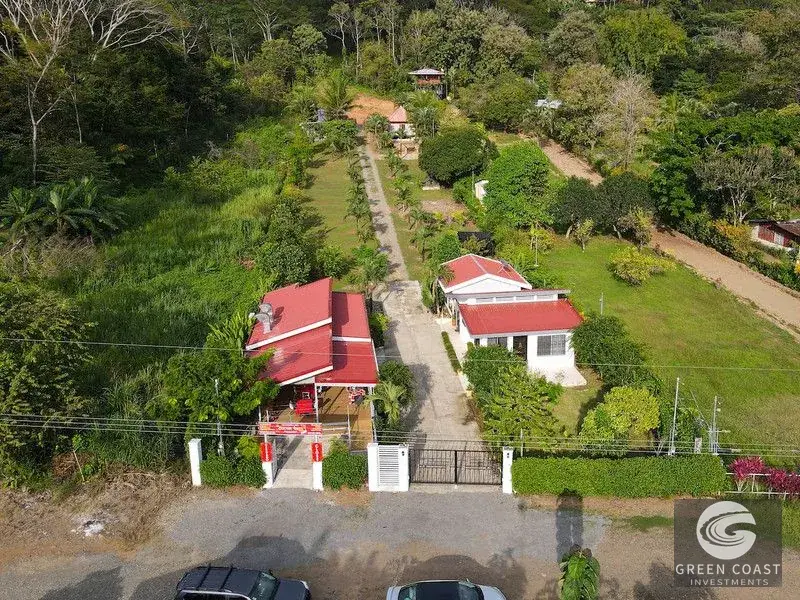Income-Generating Commercial Estate with Restaurant, Home & Ocean-View Expansion Potential near Dominical — view 1, Dominical, Costa Rica