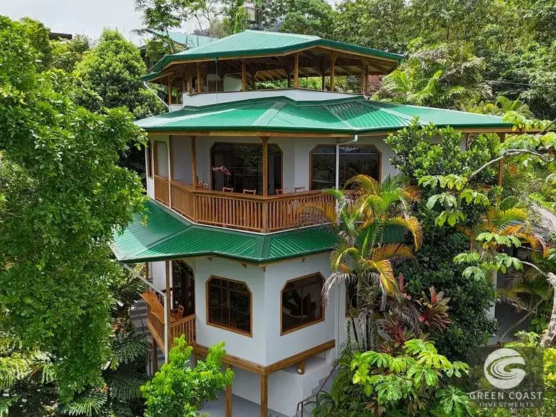 Luxury Exotic Hardwood Villa with Panoramic Mountain Views and Natural Creek Pool in Tinamastes — view 5, Dominical, Costa Rica