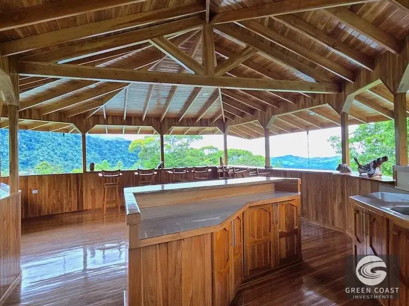 Luxury Exotic Hardwood Villa with Panoramic Mountain Views and Natural Creek Pool in Tinamastes — view 8, Dominical, Costa Rica