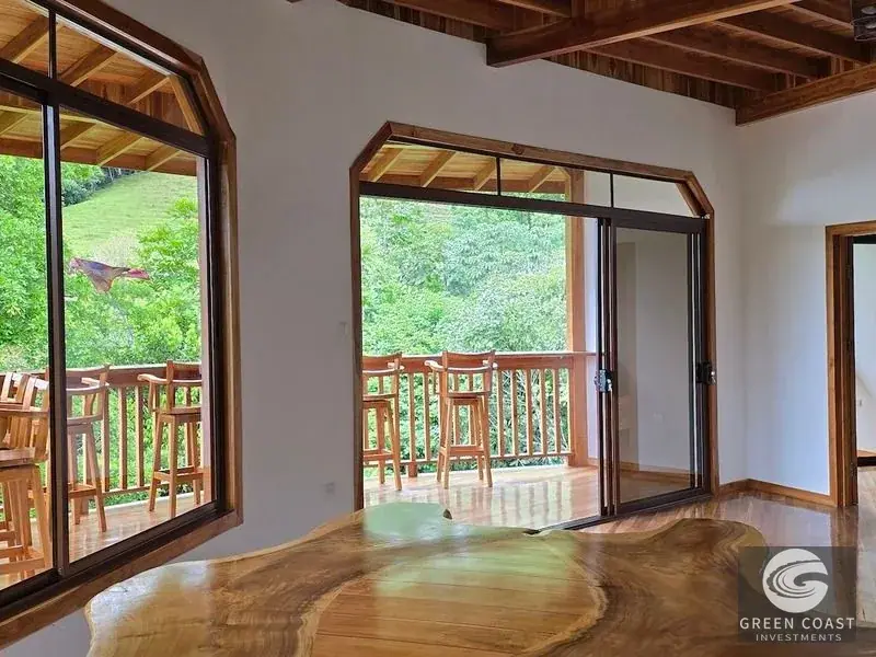 Luxury Exotic Hardwood Villa with Panoramic Mountain Views and Natural Creek Pool in Tinamastes — view 11, Dominical, Costa Rica