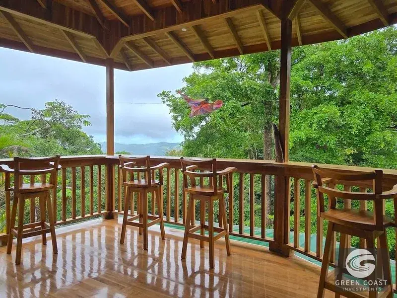 Luxury Exotic Hardwood Villa with Panoramic Mountain Views and Natural Creek Pool in Tinamastes — view 12, Dominical, Costa Rica