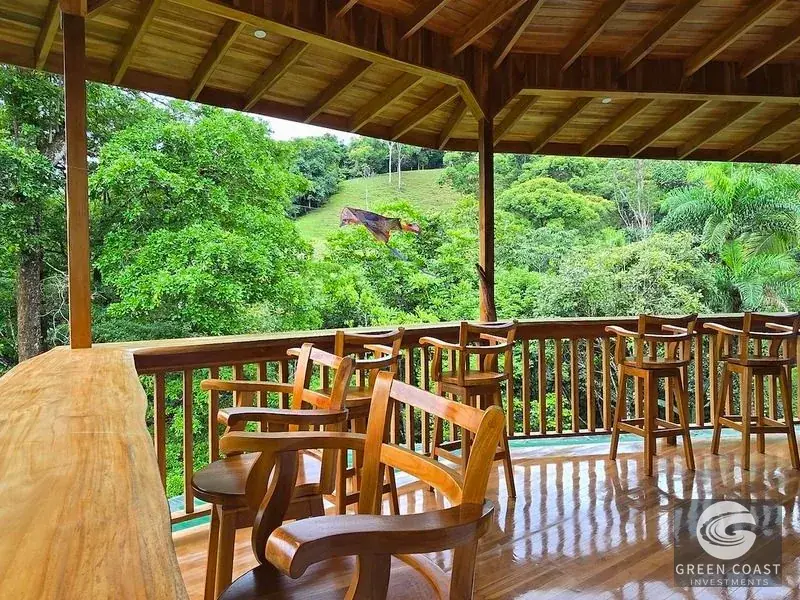 Luxury Exotic Hardwood Villa with Panoramic Mountain Views and Natural Creek Pool in Tinamastes — view 13, Dominical, Costa Rica