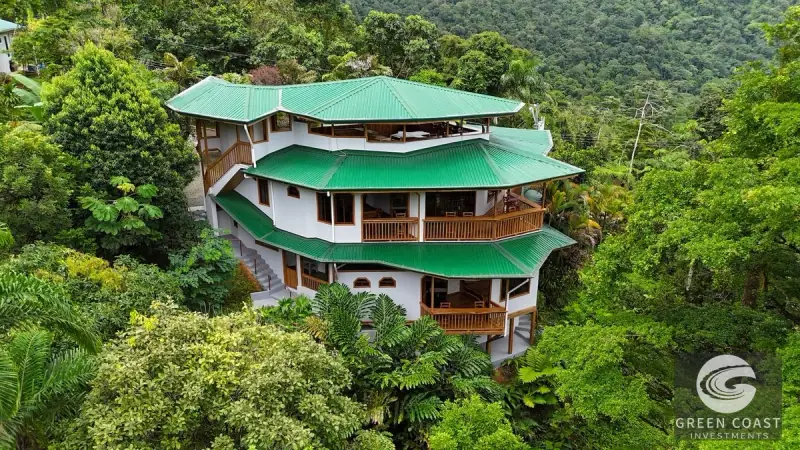 Luxury Exotic Hardwood Villa with Panoramic Mountain Views and Natural Creek Pool in Tinamastes — view 31, Dominical, Costa Rica