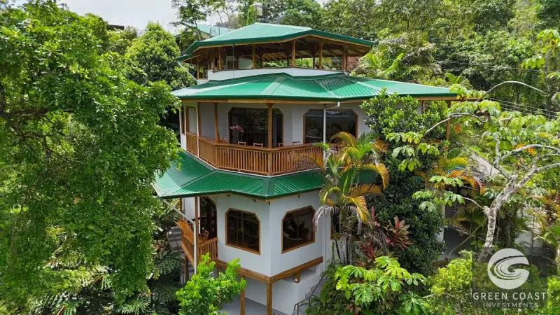 Luxury Exotic Hardwood Villa with Panoramic Mountain Views and Natural Creek Pool in Tinamastes — view 35, Dominical, Costa Rica
