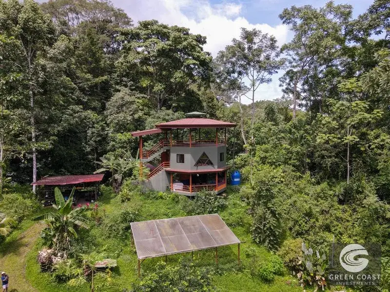 5-Bed Diamante Valley Eco-Sanctuary with Majestic Waterfall Views & Yoga Studio — view 2, Tinamastes, Perez Zeledon, Costa Rica