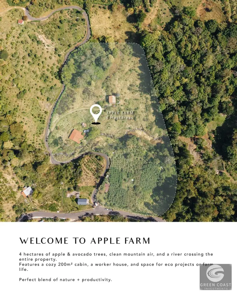 Luxury 4-Hectare Apple & Avocado Estate with River and Mountain Cabin in Scenic Dota — view 43, Dota, Costa Rica