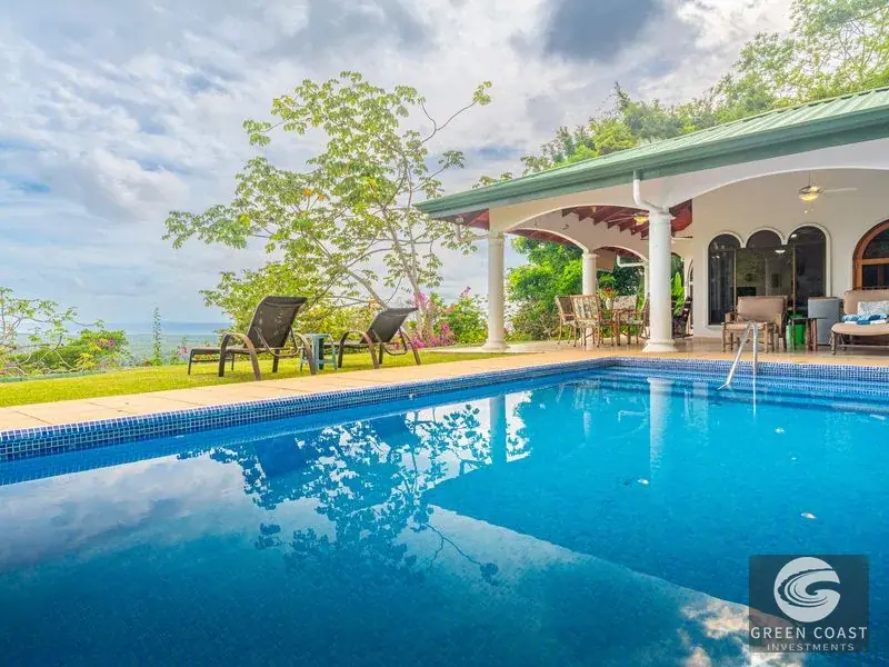 Ocean-View Front Ridge Villa with Pool & Lush Jungle Surroundings in Tres Rios — view 2, Ojochal, Costa Rica