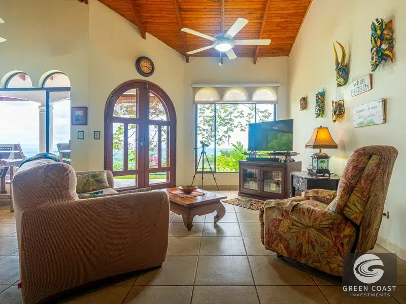 Ocean-View Front Ridge Villa with Pool & Lush Jungle Surroundings in Tres Rios — view 16, Ojochal, Costa Rica