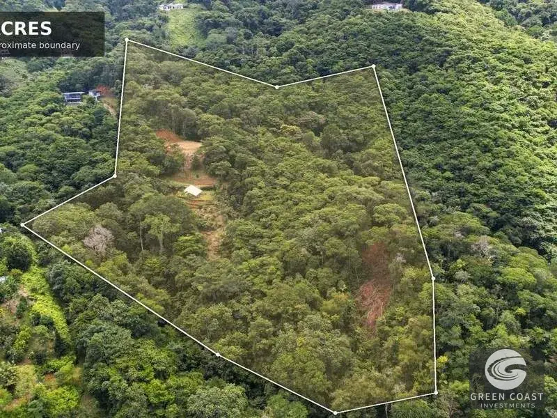 17-Acre Luxury Ocean View Estate Lot with Private Waterfalls in Exclusive Escaleras Gated Community — view 1, Dominical, Costa Rica