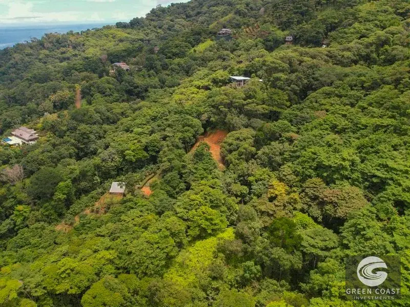 17-Acre Luxury Ocean View Estate Lot with Private Waterfalls in Exclusive Escaleras Gated Community — view 7, Dominical, Costa Rica