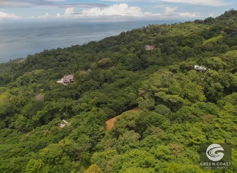 17-Acre Luxury Ocean View Estate Lot with Private Waterfalls in Exclusive Escaleras Gated Community — view 8, Dominical, Costa Rica