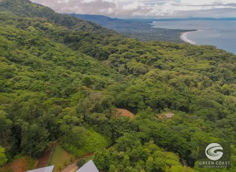 17-Acre Luxury Ocean View Estate Lot with Private Waterfalls in Exclusive Escaleras Gated Community — view 10, Dominical, Costa Rica