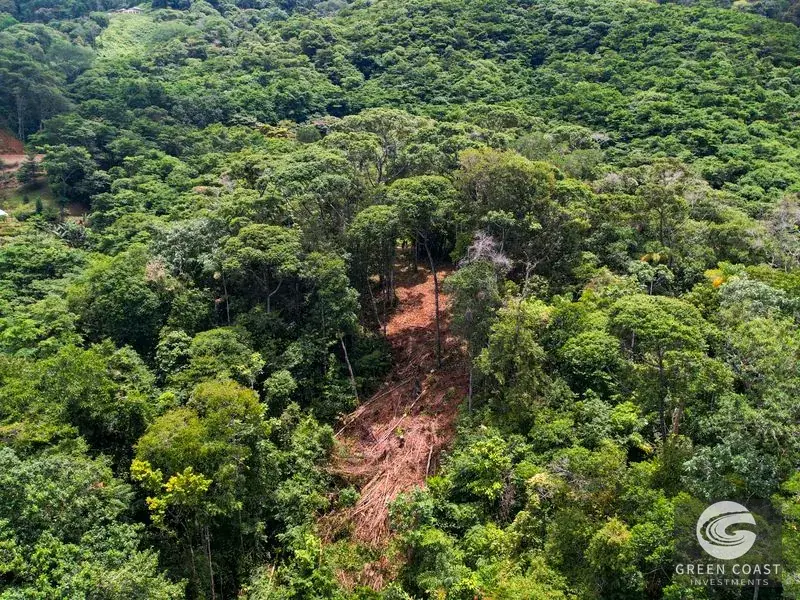 17-Acre Luxury Ocean View Estate Lot with Private Waterfalls in Exclusive Escaleras Gated Community — view 23, Dominical, Costa Rica