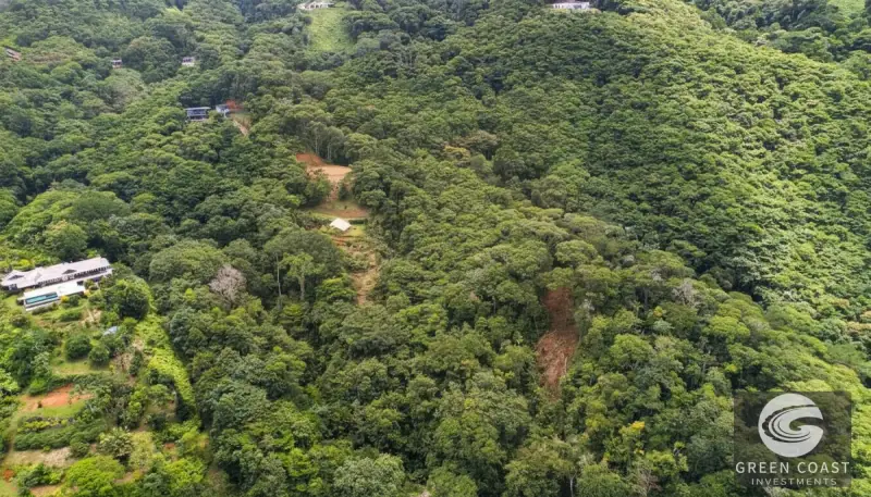 17-Acre Luxury Ocean View Estate Lot with Private Waterfalls in Exclusive Escaleras Gated Community — view 30, Dominical, Costa Rica