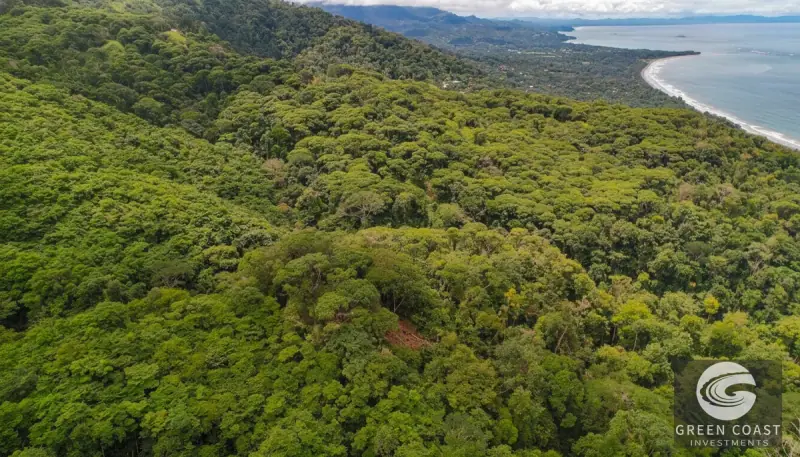 17-Acre Luxury Ocean View Estate Lot with Private Waterfalls in Exclusive Escaleras Gated Community — view 34, Dominical, Costa Rica