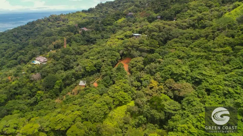17-Acre Luxury Ocean View Estate Lot with Private Waterfalls in Exclusive Escaleras Gated Community — view 36, Dominical, Costa Rica