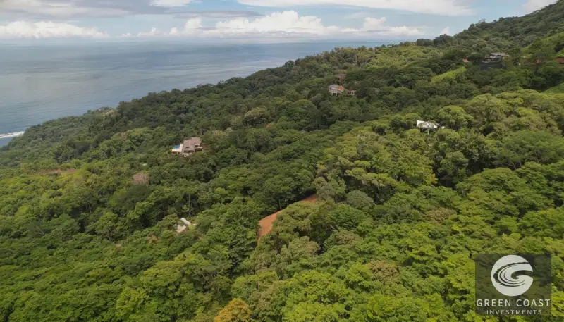 17-Acre Luxury Ocean View Estate Lot with Private Waterfalls in Exclusive Escaleras Gated Community — view 37, Dominical, Costa Rica