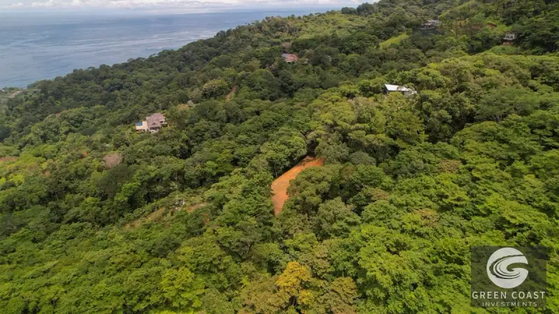 17-Acre Luxury Ocean View Estate Lot with Private Waterfalls in Exclusive Escaleras Gated Community — view 38, Dominical, Costa Rica