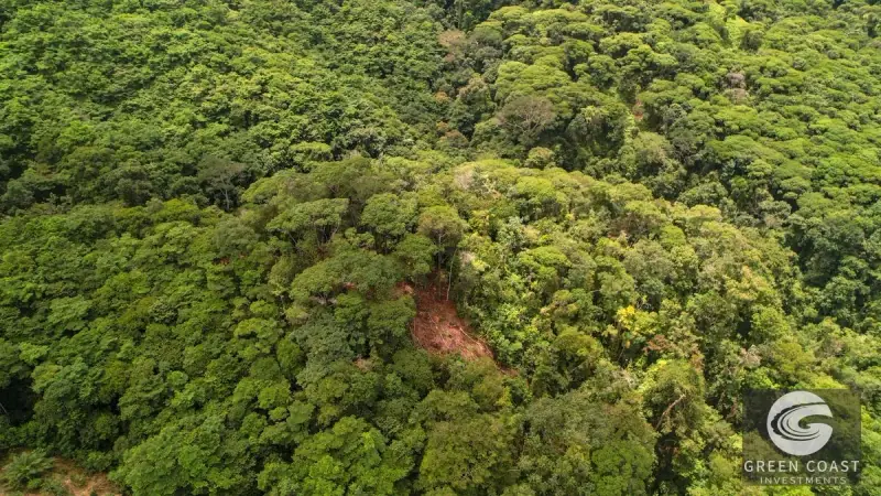 17-Acre Luxury Ocean View Estate Lot with Private Waterfalls in Exclusive Escaleras Gated Community — view 43, Dominical, Costa Rica