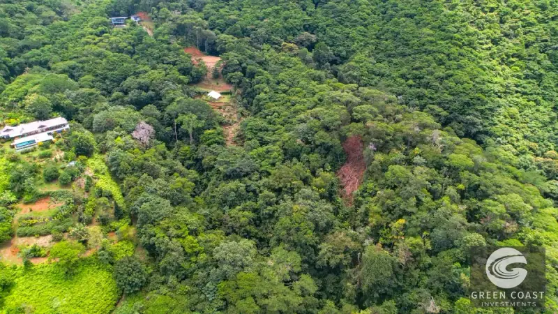 17-Acre Luxury Ocean View Estate Lot with Private Waterfalls in Exclusive Escaleras Gated Community — view 45, Dominical, Costa Rica