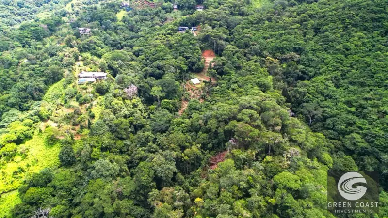 17-Acre Luxury Ocean View Estate Lot with Private Waterfalls in Exclusive Escaleras Gated Community — view 47, Dominical, Costa Rica