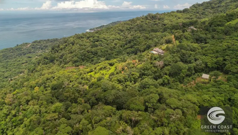 17-Acre Luxury Ocean View Estate Lot with Private Waterfalls in Exclusive Escaleras Gated Community — view 50, Dominical, Costa Rica