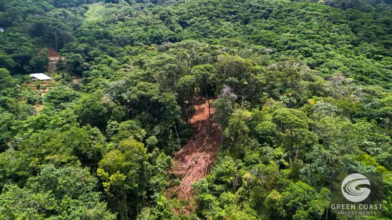 17-Acre Luxury Ocean View Estate Lot with Private Waterfalls in Exclusive Escaleras Gated Community — view 52, Dominical, Costa Rica