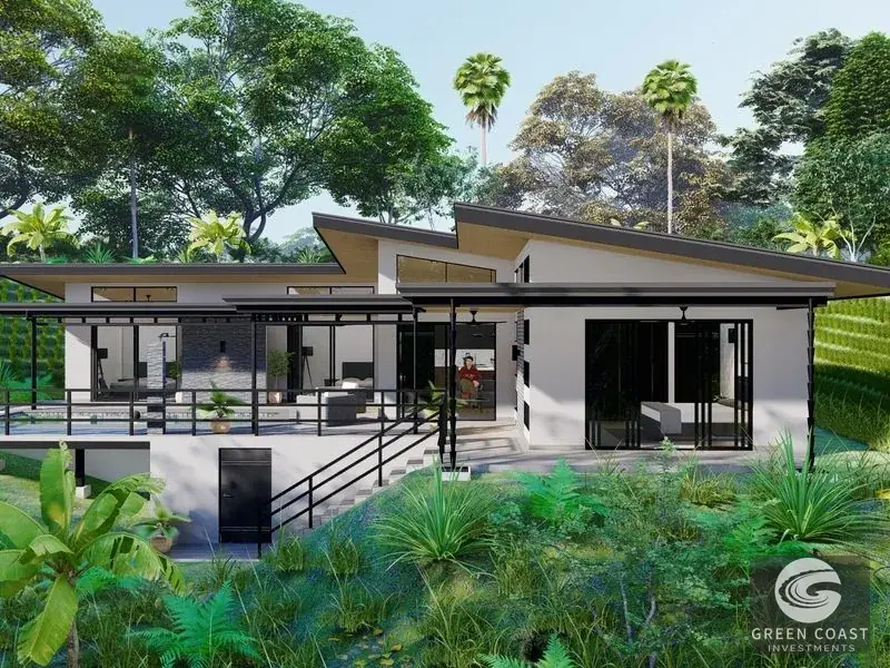 Pre-Construction 3BR Oasis with Pool and Creek Views in Playa Hermosa — view 2, Bahía Ballena, Osa, Costa Rica