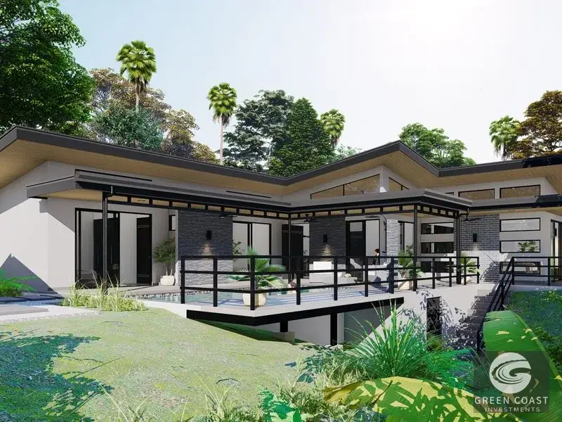 Pre-Construction 3BR Oasis with Pool and Creek Views in Playa Hermosa — view 3, Bahía Ballena, Osa, Costa Rica
