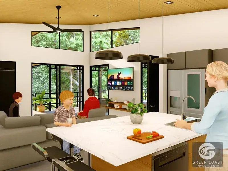 Pre-Construction 3BR Oasis with Pool and Creek Views in Playa Hermosa — view 5, Bahía Ballena, Osa, Costa Rica