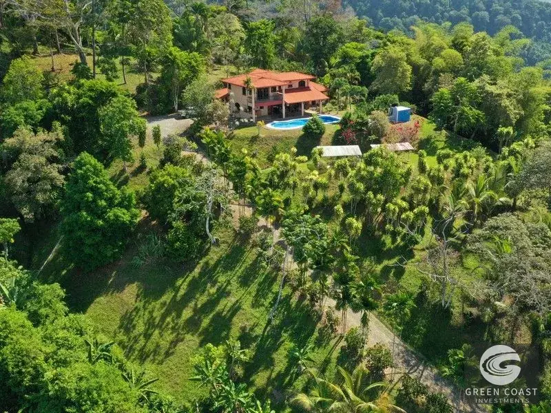 4-Bed Platanillo Mountain & Ocean View Estate with Curved Pool & Fruit Orchards on 5 Acres — view 5, Platanillo, Perez Zeledon, Costa Rica