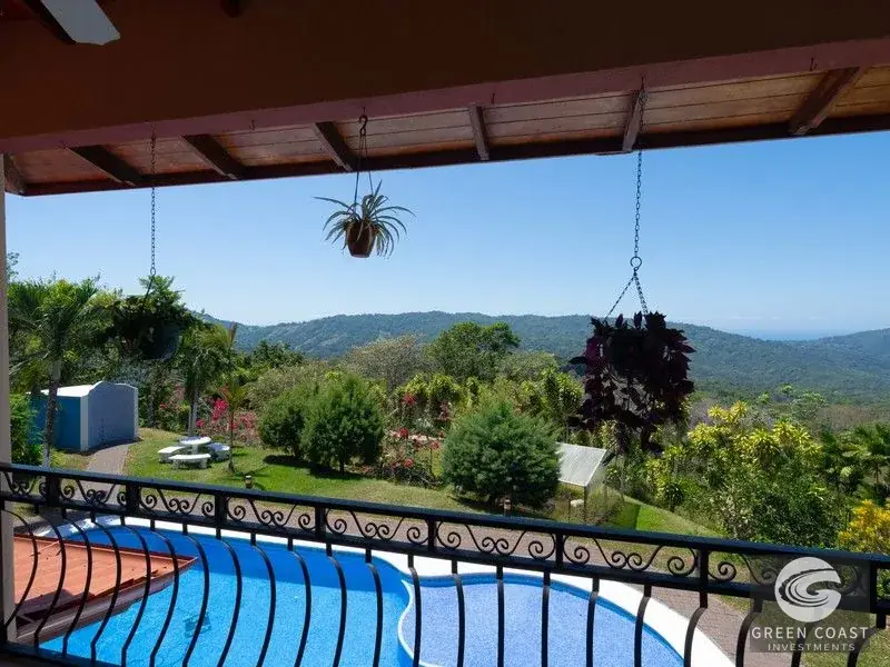 4-Bed Platanillo Mountain & Ocean View Estate with Curved Pool & Fruit Orchards on 5 Acres — view 8, Platanillo, Perez Zeledon, Costa Rica