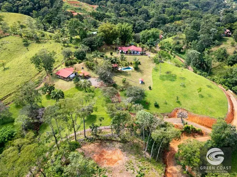 Ocean-View Mountain Estate with Pool & Private Guest Cabin in Dominical — view 2, Bahía Ballena, Osa, Costa Rica