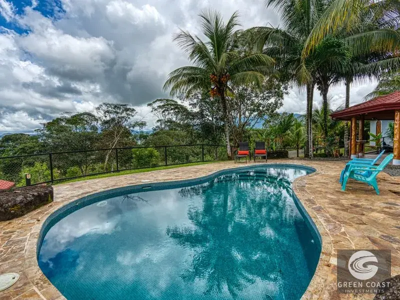 Ocean-View Mountain Estate with Pool & Private Guest Cabin in Dominical — view 6, Bahía Ballena, Osa, Costa Rica