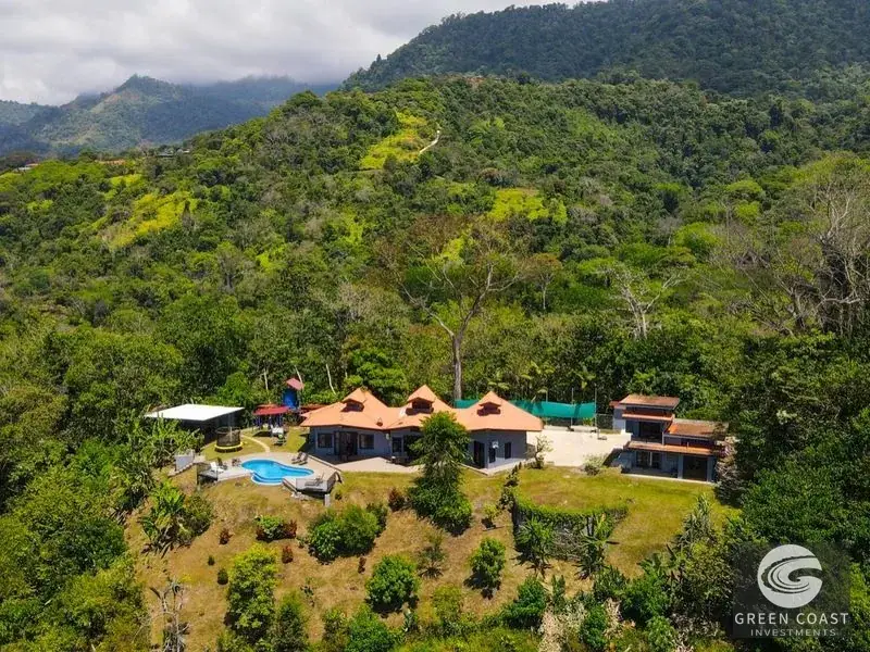 Ocean-View Tres Rios Estate with Infinity Pool, Guest Casita, and Active Orchard — view 6, Ojochal, Costa Rica