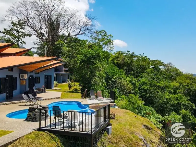 Ocean-View Tres Rios Estate with Infinity Pool, Guest Casita, and Active Orchard — view 10, Ojochal, Costa Rica