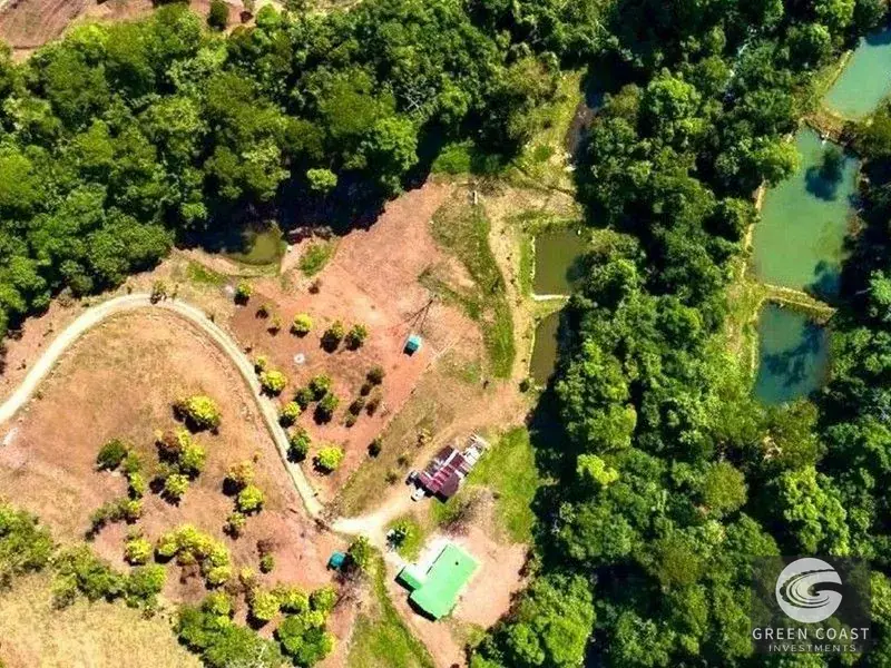 San Isidro Riverfront Farm: 30 Acres with 6 Private Lakes, Springs & Rustic Furnished Home — view 2, Perez Zeledon, Costa Rica