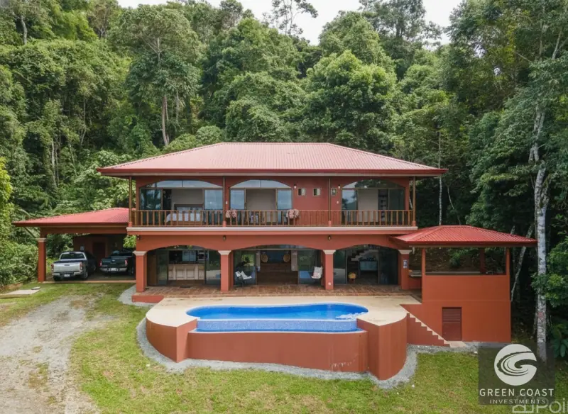 New Ocean-View Villa with Infinity Pool on 2.5 Acres in Gated Platanillo Community — view 1, Platanillo, Perez Zeledon, Costa Rica