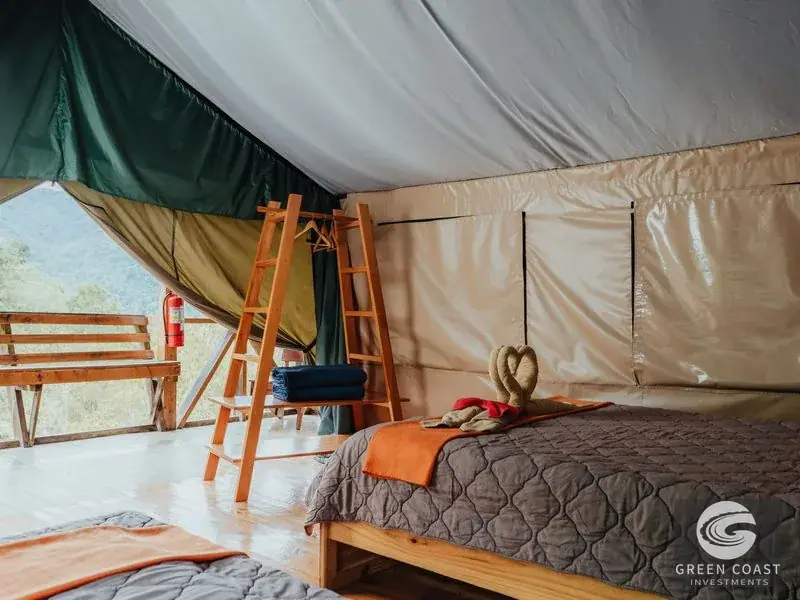 Eco-Lodge Sanctuary in Dota Cloud Forest: 10 Furnished Tented Bungalows with Panoramic Views — view 27, Dota, Costa Rica