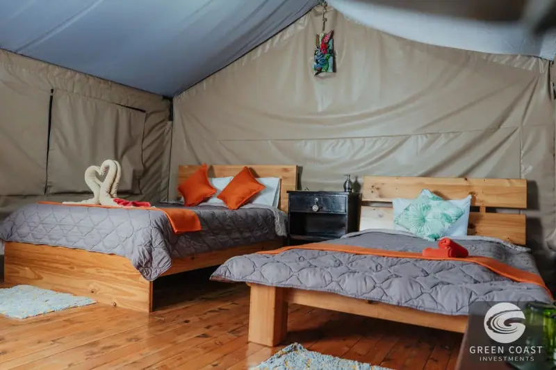 Eco-Lodge Sanctuary in Dota Cloud Forest: 10 Furnished Tented Bungalows with Panoramic Views — view 42, Dota, Costa Rica