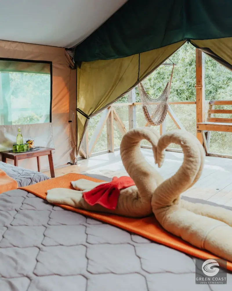 Eco-Lodge Sanctuary in Dota Cloud Forest: 10 Furnished Tented Bungalows with Panoramic Views — view 60, Dota, Costa Rica