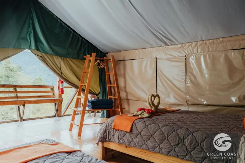 Eco-Lodge Sanctuary in Dota Cloud Forest: 10 Furnished Tented Bungalows with Panoramic Views — view 61, Dota, Costa Rica