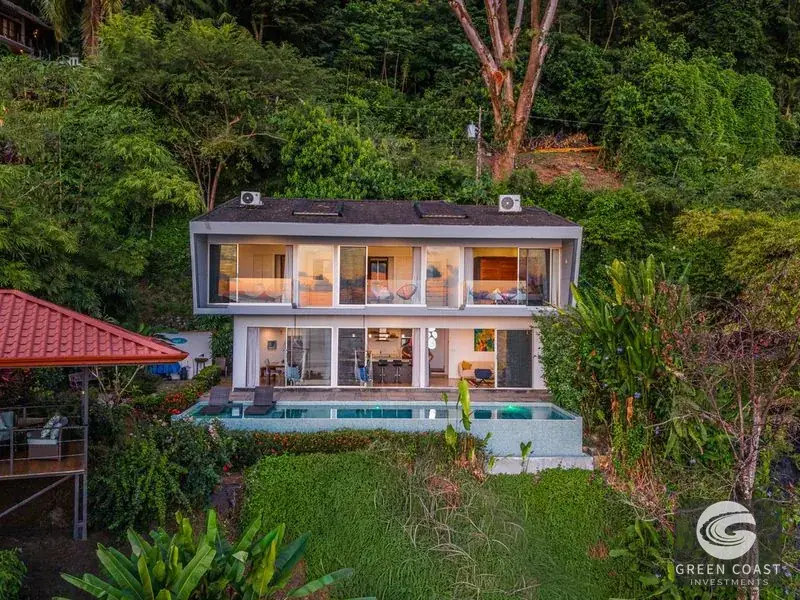 Dominical Luxury Villa with Panoramic Whitewater Ocean Views & Walk-to-Beach Gated Privacy — view 1, Dominical, Costa Rica